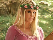 Outdoors with jessica drake reading a fairy tale porn story